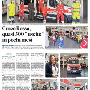 Croce Rossa, quasi 500 “uscite” in pochi mesi 