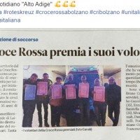 29/02/20 - Alto Adige - La Croce Rossa premia i suoi volontari