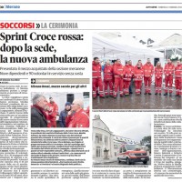 03/02/2019 - Alto Adige - Sprint Croce rossa:  dopo la sede, la nuova ambulanza