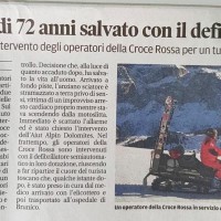 07/02/2018 - Alto Adige - Sciatore di 72 anni salvato con il defibrillatore